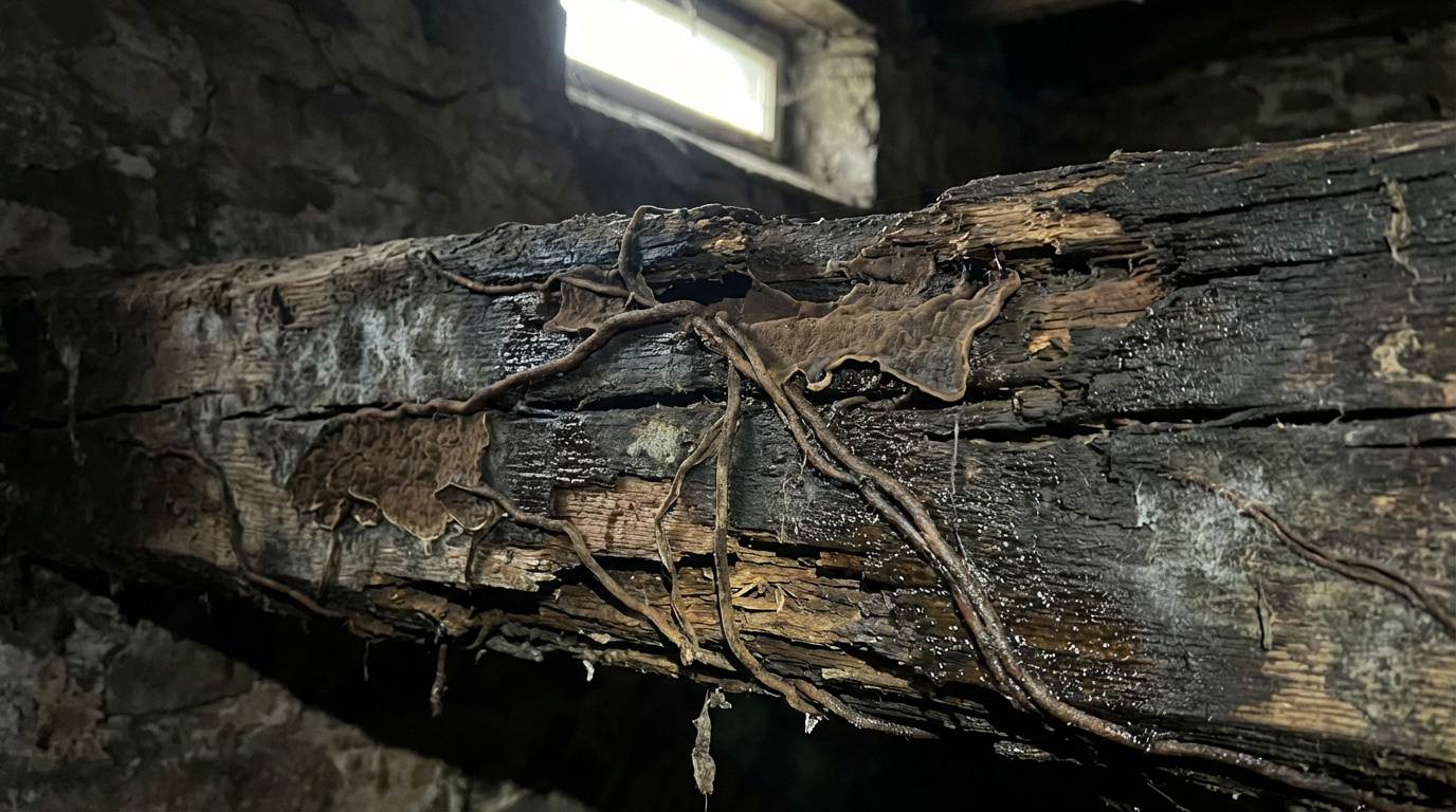 fwt19mn5 champignon devoreur de bois en cave